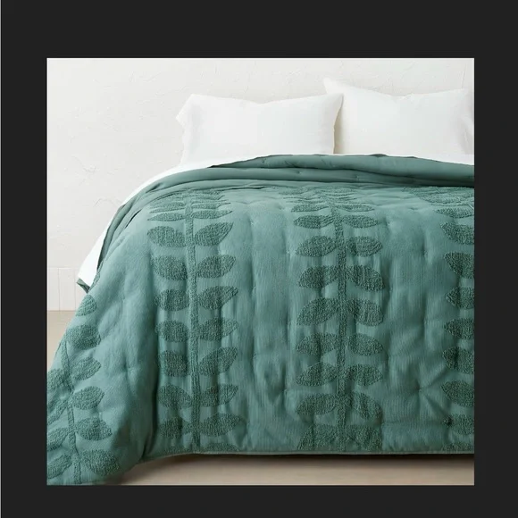 Chenille Sunset & Vine Quilt & 2 Shams from Opalhouse with Jungalow - Picture 2 of 6